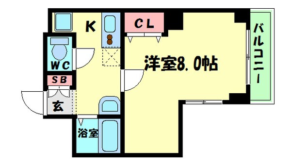 ミーネ新町弐番館の物件間取画像